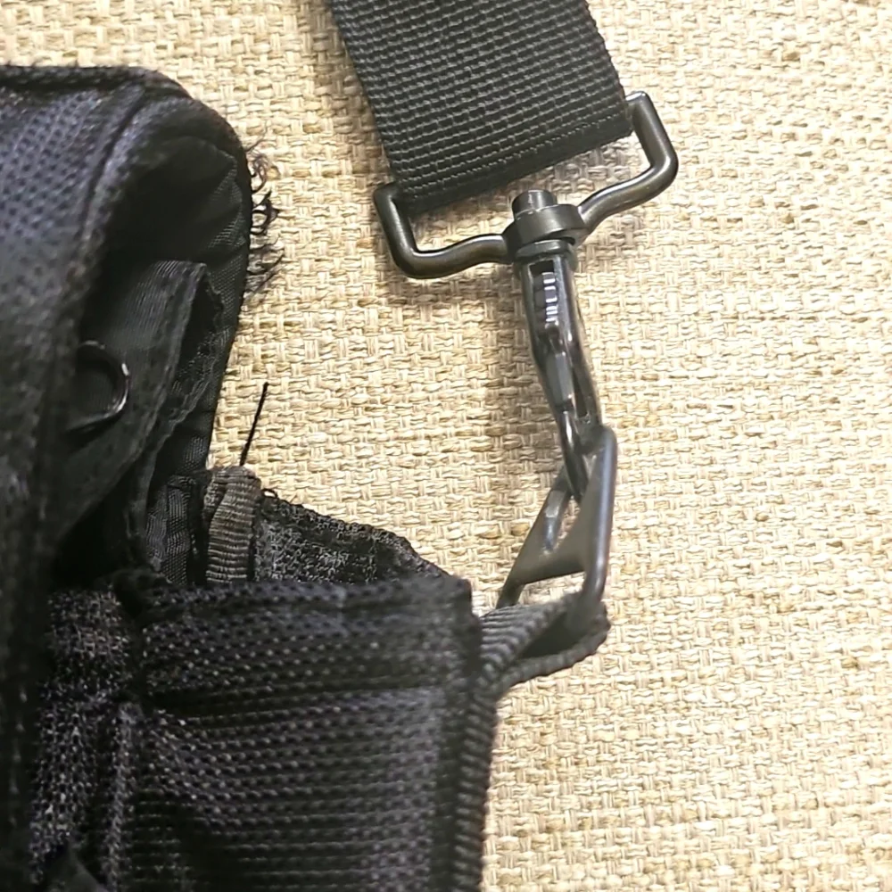 Tumi Balistic Nylon Briefcase Messenger Laptop Bag Black Crossbody Large
